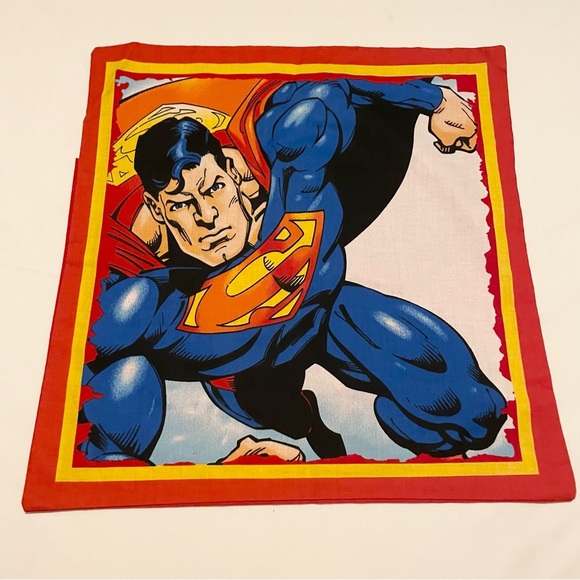 Superman Comic Pillowcase Homemade 16.5” x 16” Pillow Case - Picture 1 of 16